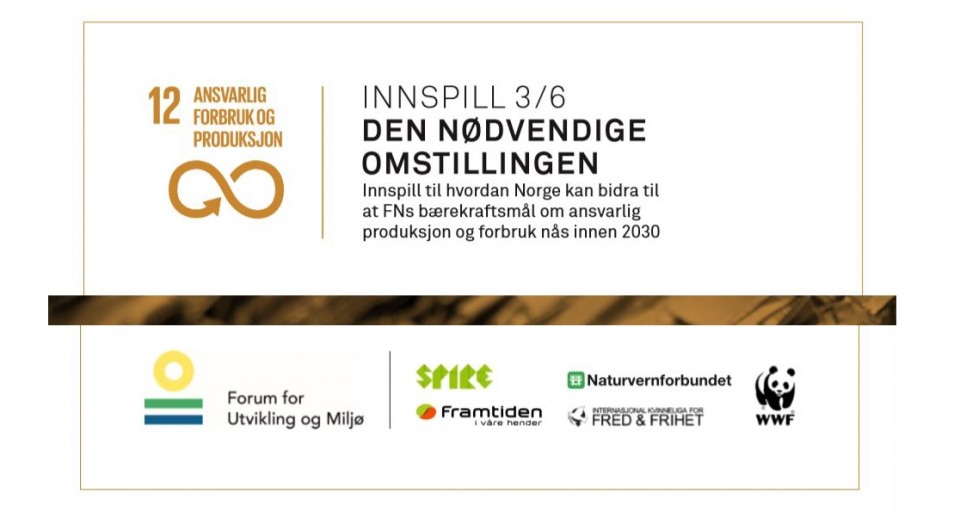 En ny politikk for bærekraftig forbruk