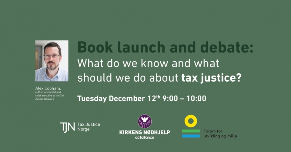 Book launch and debate: What do we know and what should we do about tax justice?