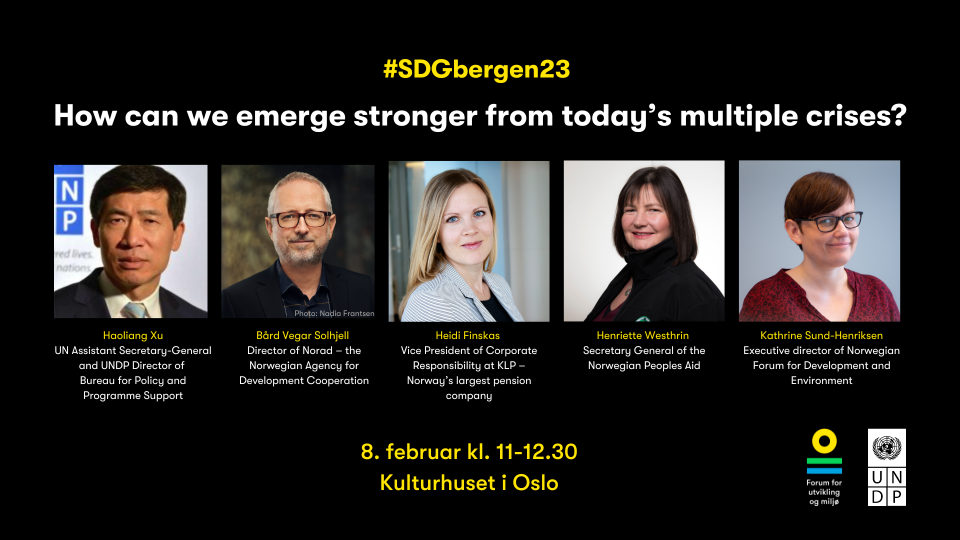 How can we emerge stronger from today’s multiple crises? #SDGbergen23